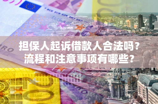 北京担保人起诉借款人合法吗？流程和注意事项有哪些？