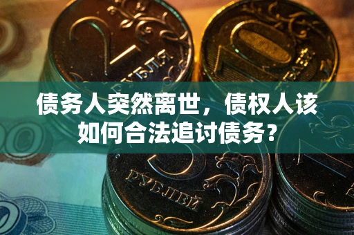 北京债务人突然离世，债权人该如何合法追讨债务？