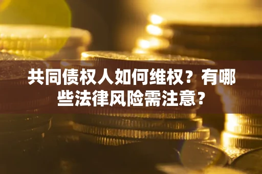 北京共同债权人如何维权？有哪些法律风险需注意？