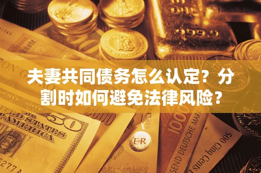 北京夫妻共同债务怎么认定？分割时如何避免法律风险？